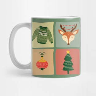 Joy Christmas Pattern | Christmas Ornament Mug